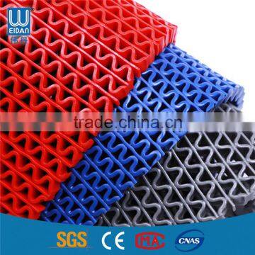 S shape plastic carpet