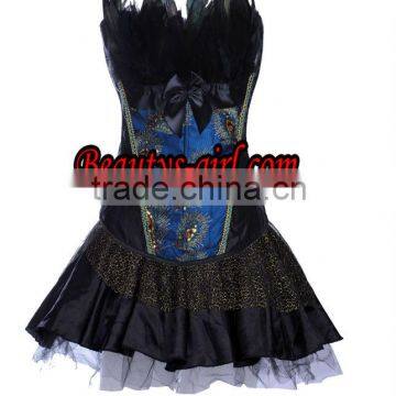 Palace Blue Corset For Women floral bustier dress
