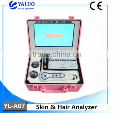 High Quality 10 inch LCD Display skin and hair analyzer