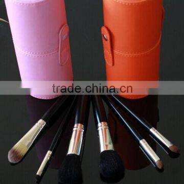 High quality 7pcs makeup brush set with cylinder box