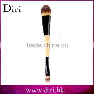 Double Sided Yellow Hair Long Handle Foundation Eye shadow Brush