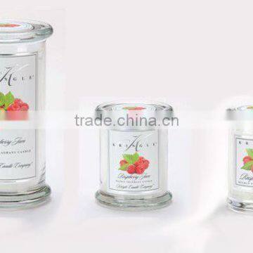 elegant classic candle glass jar