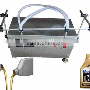 Stainles steel semi automatic electric Double nozzle engine oil filler shampoo filling machine Liquid Soap Filling Machine