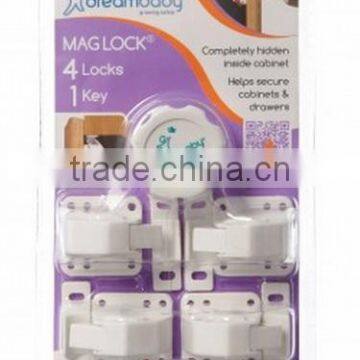 OEM Magnetic baby child kids safety lock Magnetic Locking System drawer cabinet cupboard magnetic lock with key