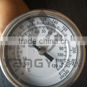 stainless steel dial thermometer