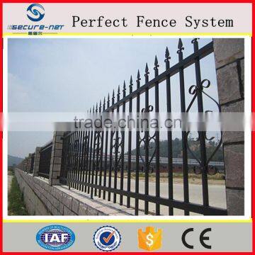 Black color powder coated China supplier steel palisade fence