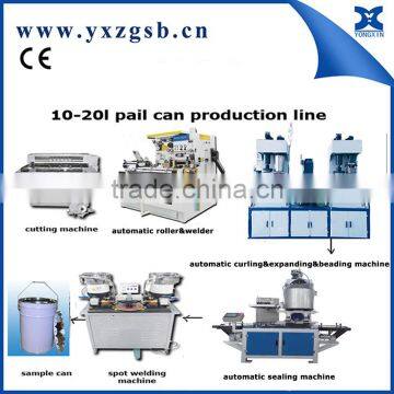 Complete Automatic Paint Cone Pail Tin Can Making Machine