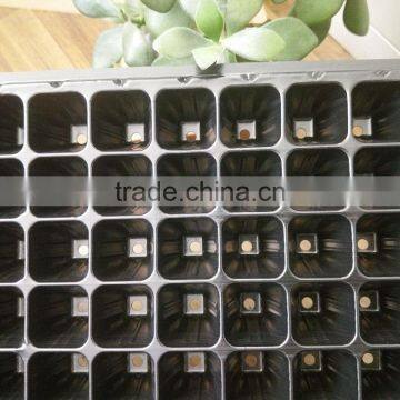 128 Cell Black PS Plastic Horticulture Plant Nursery Seed Starting Tray Manufactory Price photo-3