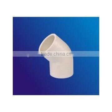 PVC water pipe fitting 45 degree pvc elbow