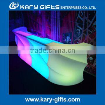 PE Plastic Led Wave Shape Bar Furniture Counter Table for Led Event Use photo-2