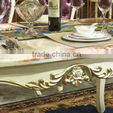 European Style Rectangle Dining Table and Chairs Set, Villa Fashionable Wooden Dining Room Furniture Set (BF01-ML023) photo-3