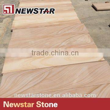 Hot sale decorative yellow wooden sandstone tile