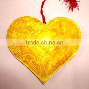 Handmade beautiful low cost christmas decoration hanging heart