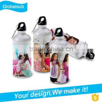 Sports sublimation aluminum water bottle with creative image 500ml