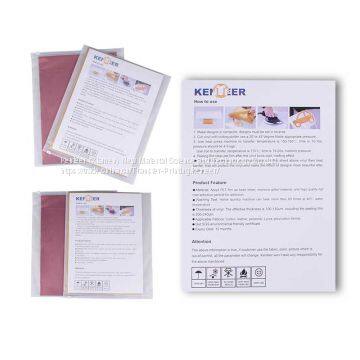 Kenteer A4 Size 8colors 8pcs One Bag Glitter Heat Transfer Vinyl for Garments photo-5