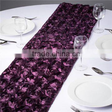 High Quality Romantic Rosette Table Runner For Wedding/Party photo-4