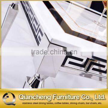 Classic Marble Top Metal Tea Table Coffee Table Set photo-3