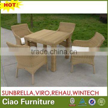 outdoor wicker table chairs round rattan table with four chairs