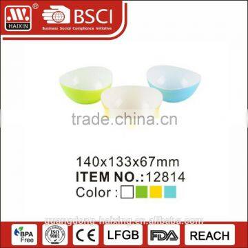 2017new wholesale colorful food grade PP salad plastic bowl with different sizes