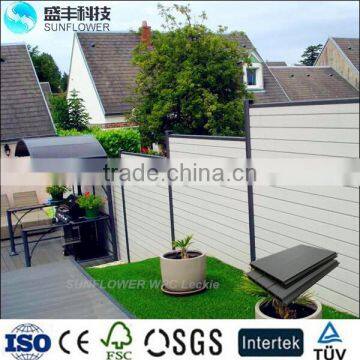 High standard outdoor wpc fencing Supplier outdoor composite wood fencing wall