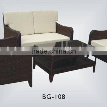 All Weather Garden Sofa Set Modern Wicker Rattan Garden Sofa