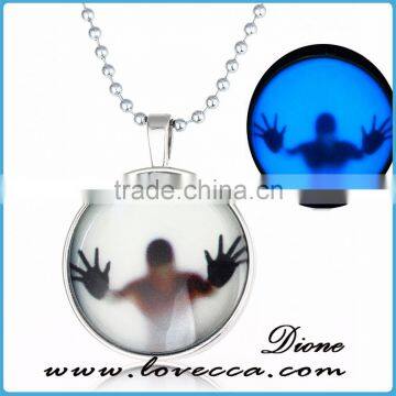Party Supplier Huge Bulk Jewelry Factory Round-shape Luminous Necklace Light Necklace Fashion Jewelry Necklace