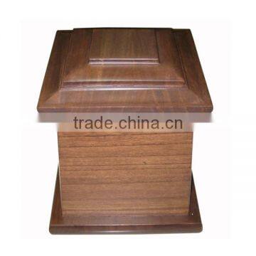 Wooden funeral urns for ashes with high quality