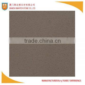 Pure Brown Artificial Quartz Stone with Polishing