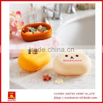 New Style Cut Cartoon Custom Easy Carry Travel Square Plastic Soap Box/Soap Stand photo-4