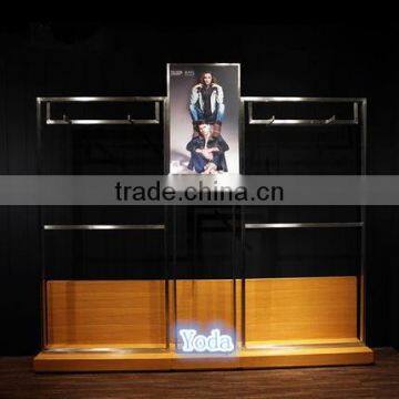 Wall Mount Clothing Display Shelf for Men's Garment Store photo-2