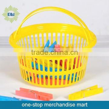 Laundry Basket+24Pcs PP Material Clothes-Peg