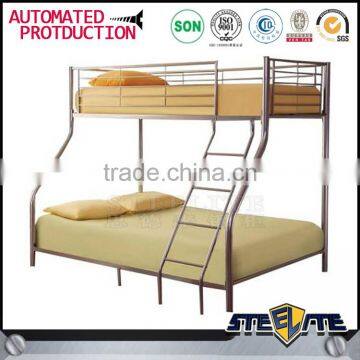 Low Cost Adult Bed Steel Cot Bed Design 2 Layer Metal Bunk Bed photo-4