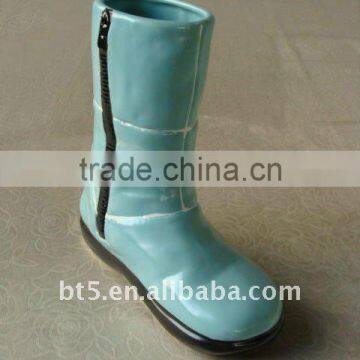 8 inch boots shape ceramic vases