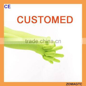 Extra Long Household pu Cleaning Gloves,long Sleeve Nylon Gloves, Sleeves Gloves photo-6