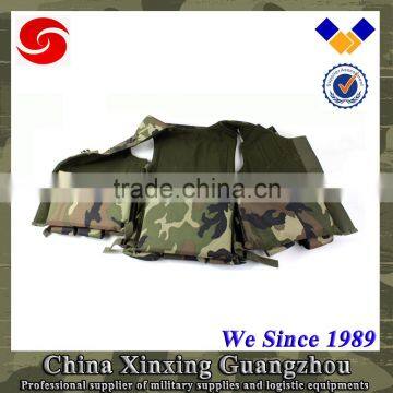 Camouflage Woodland Green Tactical Vest With Pen Flash Light Magazine Pouch for Front Rear photo-2