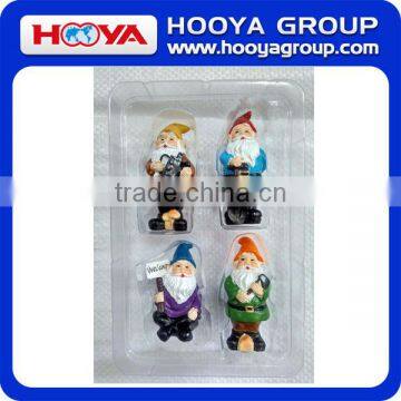 Set of 4 Resin Miniature Garden Gnome Dwarf Figurine photo-6