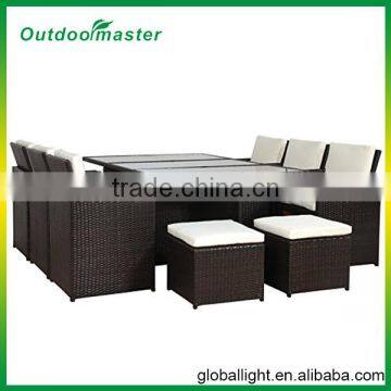 Outdoor Rattan Furniture Set Dining Table and Chairs