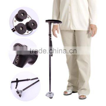 New Arrivel Foldable Aluminium Cane Walking Cane Trusty Cane With LED Light photo-2