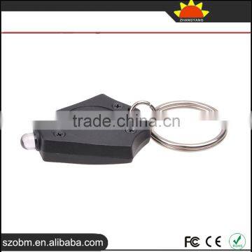 2016 Cheap Mini Portable Rhombus Plastic Custom 395-400nm LED Keychain - UV Light For Money Detector photo-3