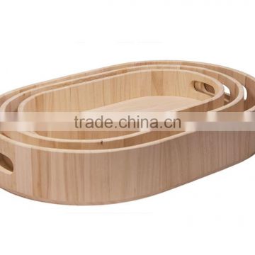 Natural wood tray, custom wood serving tray