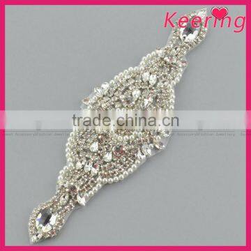 Latest bridal sash beaded rhinestone applique