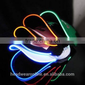 Custom Plain Dyed LED Light Baseball Cap of 100% Cotton China Factory photo-6