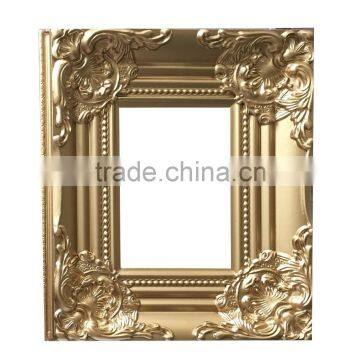 Handmade antique gold color photo frames with corner flowers