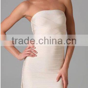 Hot Selling Fringe Bandage Dress Rayon Knitted Elatic Bandage Dress Backless Bandage Bodycon Dress Party Dresses photo-2