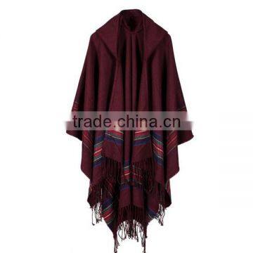 Korean Style 2017 New Year Female Scarf Coloful Stripes Jacquard 100%ACRYLIC Material 130*150cm Women Travel Cappa photo-3