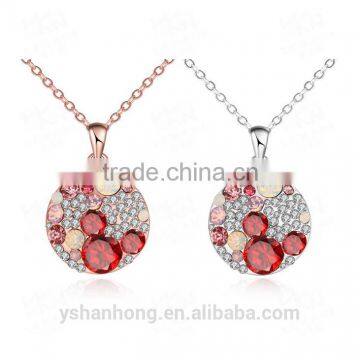Fashion Zircon Inlaid Pendant Necklace photo-2