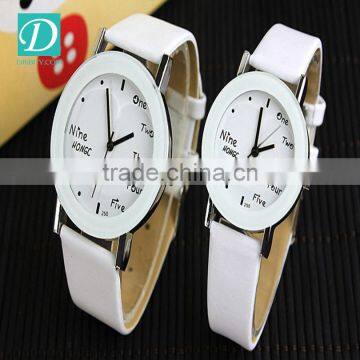 2016 Colorful Geneva Leather Casual Quartz Watch Student Wrist Watch photo-3
