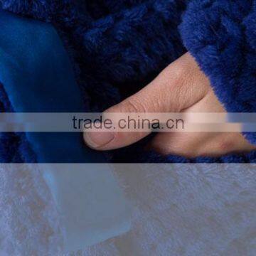 Navy Color Women Fleece Sexy Night Wear Dress photo-6