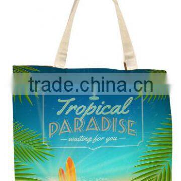 Full Color Sublimation Flat Cotton Tote Bag - Measures 15"W x 16"H, Has 24" Handles and Comes With Your Logo photo-4