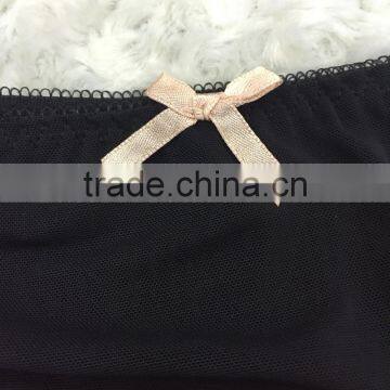 Stylsih Fancy Adult Woman Hot Lace on Mesh Panty G-string Two Set OEM Shantou Underwear Quality Free Sample photo-3